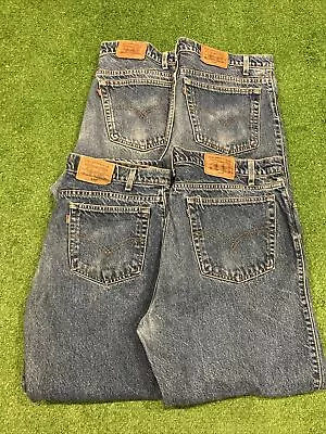 Lot 4x Vintage 90s Mens Levi's 540 Brown Tab Relaxed Fit Denim Jeans Sizes 38x27 • $80