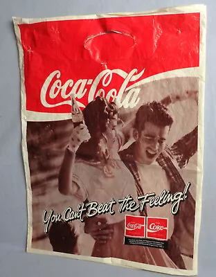 Vintage Coca Cola You Can't Beat The Feeling 1989 Martin McColl Carrier Bag • £3.50