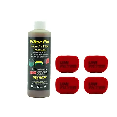 4 X UNIFILTER Safari Snorkel Ram Head (150Wx100H) Cover Pre Cleaner & Filter Oil • $106.40