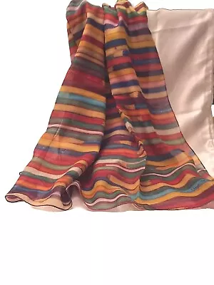 Museum Of Modern Art Frank Lloyd Wright Pencils Scarf Long Polyester 20 ×80  • $27