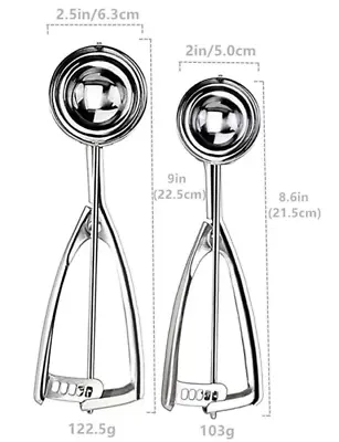 Ice Cream Scoop Stainless Steel For Mash Potato Ice Cream Spoon Ball Scooper • £5.49