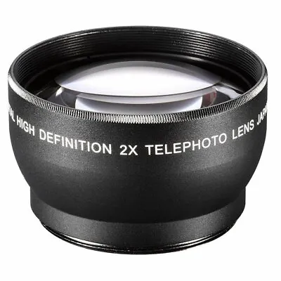 2x Telephoto Magnification Zoom Converter For Canon Nikon Sony 49 52 55 58mm • £16.99