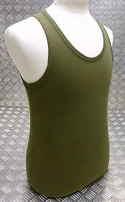 100% Cotton OD Military Green Sleeveless Vest Singlet Tank Top All Sizes NEW • $12.44