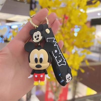 Disney Mickey Mouse Keyring Keychain Key Fob Cartoon Bag Charm • £4.99
