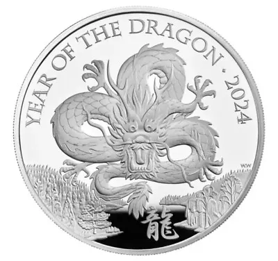 Great Britain 2024 £2 1-oz Silver Lunar Year Of The Dragon Proof • $159.95