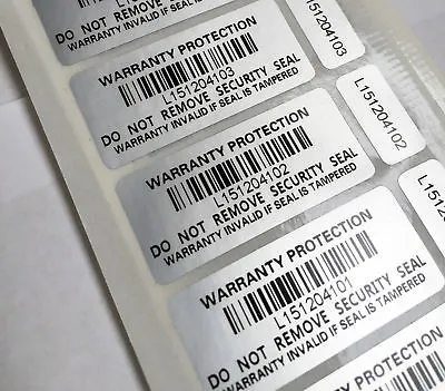 £6.75 • Buy Tamper Proof Warranty Void Stickers Protection Labels Security Seal Double Label
