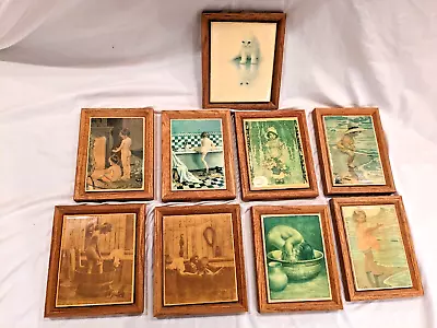 Stunning Lot Of (9) Vintage Kimberly Enterprises Inc. Framed Ceramic Tiles • $155.04