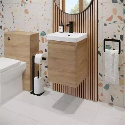 Bathroom Furniture Vanity Unit Basin Storage Cabinet Toilet WC Soft Close Wood • £116.97