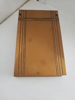 Vintage  Gold Memo Pad Holder With Standard • $75