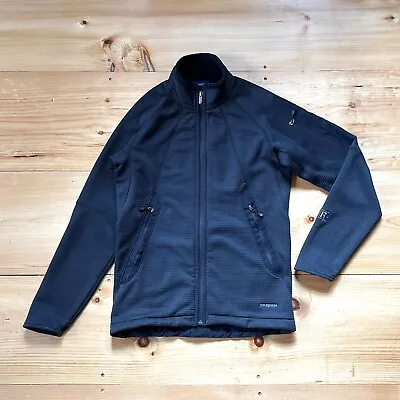 Vintage PATAGONIA R1 Granular Jacket Full Zip Waffle Fleece Lined Black Fall06 S • $69