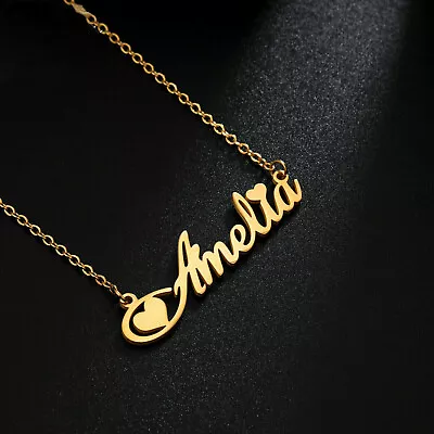 Stainless Steel Personalized Custom Name Necklace Birthday Gift Women Jewelry • $9.99