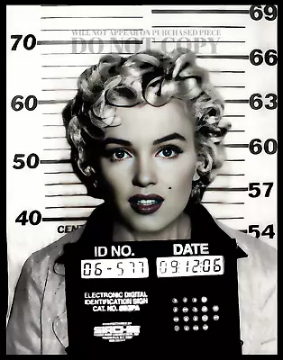 Marilyn Monroe Mugshot 8 X 10 - Magnificent Mug Shot - Wall Decor - Poster Print • $14.99