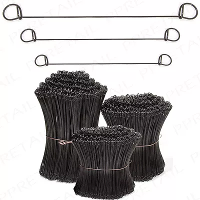 LONG Double Loop Metal Wire Cable Tie MULTI USE Steel Twist Rebar/Garden/Bundle • £5