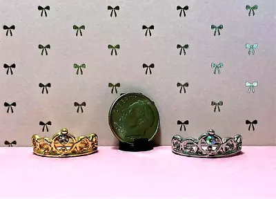 Dollhouse Miniature Jewelry - Crowns #2 - Choice Of Silver Or Gold Color • $4.99