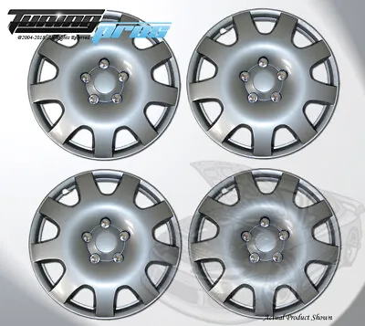 Pop-On Wheel Rims Skin Cover 15  Inch Silver Hubcap 15 Inches #502 Qty 4pc • $55.75