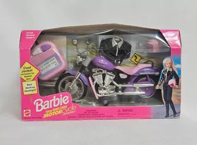 Vintage Mattel 1998 Barbie Tethered Remote Control Motorcycle New In Sealed Box • $90