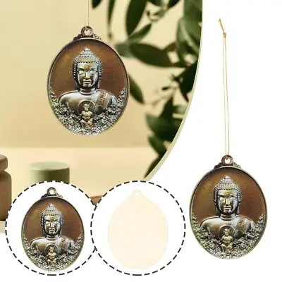 10cm Thai Buddha Wooden Pendant Luck Charm Amulet Pendant Necklace L0D6 • $5.04