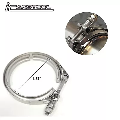 Universal 2.75  Inch Stainless Steel V-Band Turbo Pipe Exhaust Clamp Vband 70 Mm • $18.97