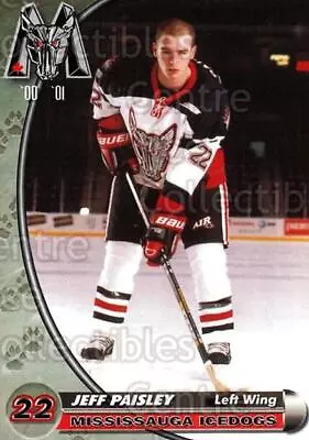 2000-01 Mississauga Ice Dogs #18 Jeff Paisley • $2.19