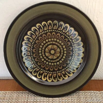 Mikasa Majorca Terrazzo Green DINNER Plate 10.5  Brown Vintage Retro Mid Century • $13.50