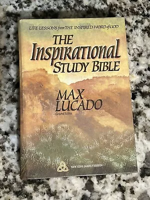 The Inspirational Study Bible New King - Hardcover By Max Lucado • $15.99