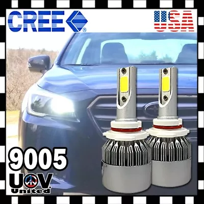 9005 9140 9145 HB3 72W 7600 Lumen 6500K CREE COB LED Light Bulbs High Beam DRL • $16.20