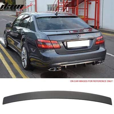 Fit 10-16 Benz W212 Sedan E-Class L Style Rear Roof Spoiler Wing ABS Matte Black • $82.99