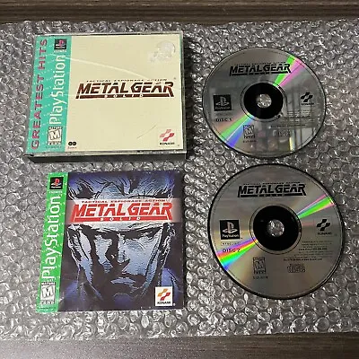 Metal Gear Solid: Greatest Hits PlayStation 1 PS1 Discs+Case+Manual+Reg. Card • $34.95