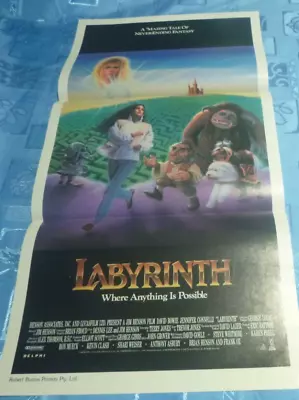 Labyrinth -  Australian Daybill Movie Poster - David  Bowie - Jennifer  Connelly • $10