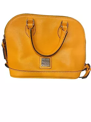 Dooney And Bourke Crossbody Bag Satchel Pebble Purse Mustard Color  Preowned • $55