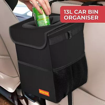 GADLANE Car Rubbish Bin 13L Hanging Traps Odour Leakproof Collapsible Van Truck • $17.27