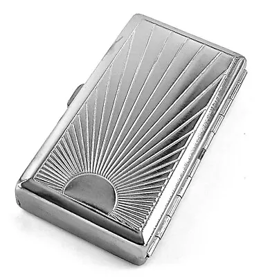Victorian Style Cigarette Case Double Sided King & 100s Ray Pattern 4x2inch • $9.88