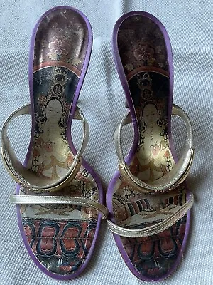 Beautiful Vicini Heels Crystal Embellishment With Buddha In Sole Size 36 1/2 • $65