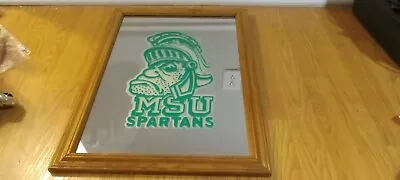 Vintage Michigan State University Spartens Bar Mirror • $55