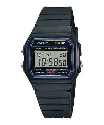 Casio Unisex Digital Black Watch F91W-1 / F-91W-1 • $47.95