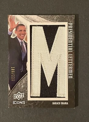 $19.99 • Buy President Barack Obama 2008 Upper Deck Icons Card President Lettermen M /229