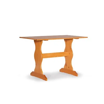 $126.72 • Buy Linon Chelsea Solid Pine Wood Dining Table In Natural