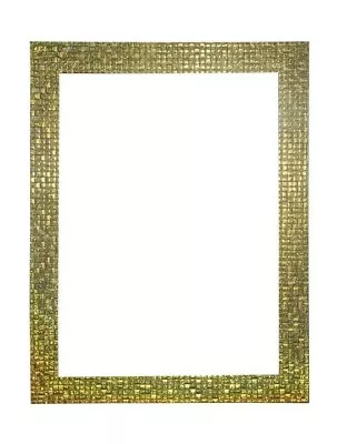 £33.31 • Buy Flat Bright Mirror Effect  Mosaic Picture Photo Poster Frame A4 A3  Silver