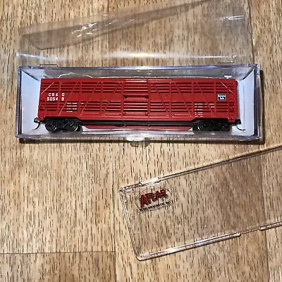 Atlas N Scale Trainman 50’ Stock Car #50549 Chicago Burlington And Quincy New • $25