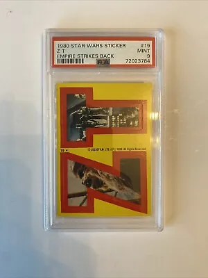 1980 Star Wars Empire Strikes Back Chewbacca Boba Fett Sticker #19 Zt  Psa 9 • $65