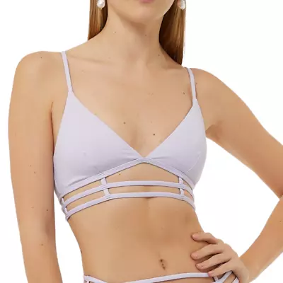 Jonathan Simkhai Periwinkle Eunice Strappy Bikini Top • $35