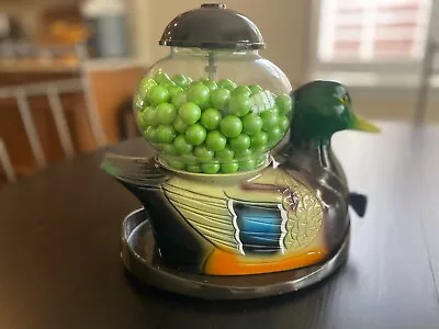 Rare * Vintage Mallard Duck Gumball Machine Glass Globe * Carousel Ind. * Works • $56.50