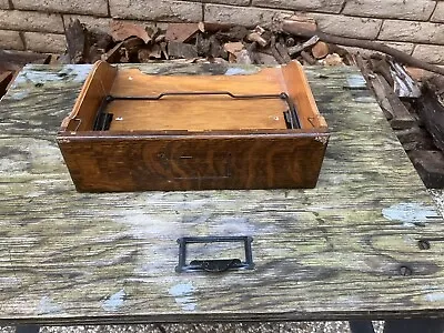 Antique Globe Wernicke Quarter Cut Oak Barrister File SINGLE Drawer # 6 Stacking • $35