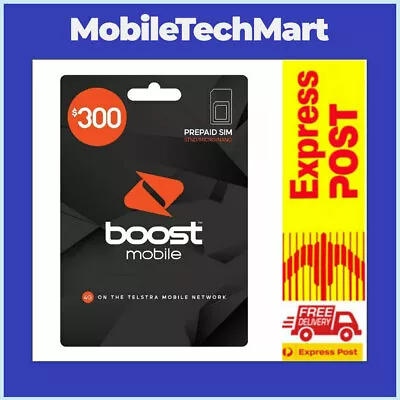 Boost Mobile◉$300 Prepaid SIM CARD Starter Kit◉260GB Data◉SAME DAY EXPRESS POST◉ • $282.95