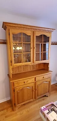 Solid Golden Oak Hutch Excellent Condition  79H X 36L X 20W In Carmel NY 10512 • $400