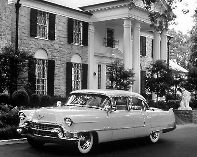 ELVIS PRESLEY Cadillac In Front Of GRACELAND Classic Retro Picture Photo 5x7 • $9.50