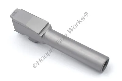 $59.97 • Buy HGW Match Grade Barrel For Glock 43 G43 9mm Stock Length Satin Stainless Steel