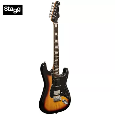 Stagg Vintage Series S-60 Solid Alder Body Electric Guitar Sunburst SES-60 SNB • $199.99