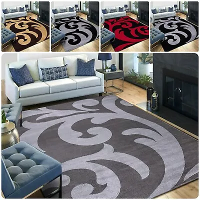 Large Rugs Living Room New Carpet Mat Rug Runner Non Slip Modern Bedroom Carpets • £19.50