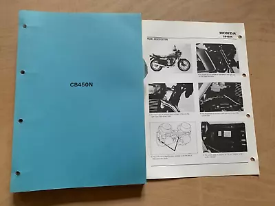 Honda Cb450n Genuine Original Blue Factory Workshop Manual • $24.90